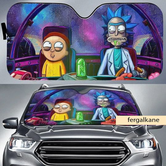 Rick And Rickandmorty Memes Car Sun Shades, Car Accessories Windshield Decor