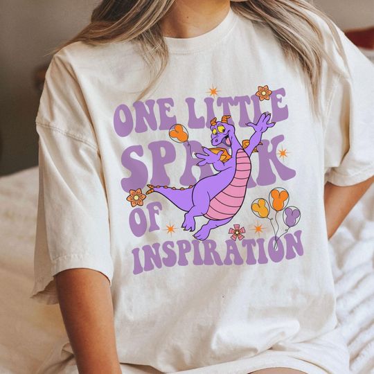 Figment Dragon One Little Spark Of Inspiration Epcot Disney T-Shirt
