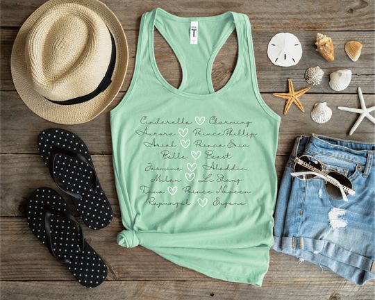 Disney Princess True Love Tank Top Shirt | Disney Princess Tank Top