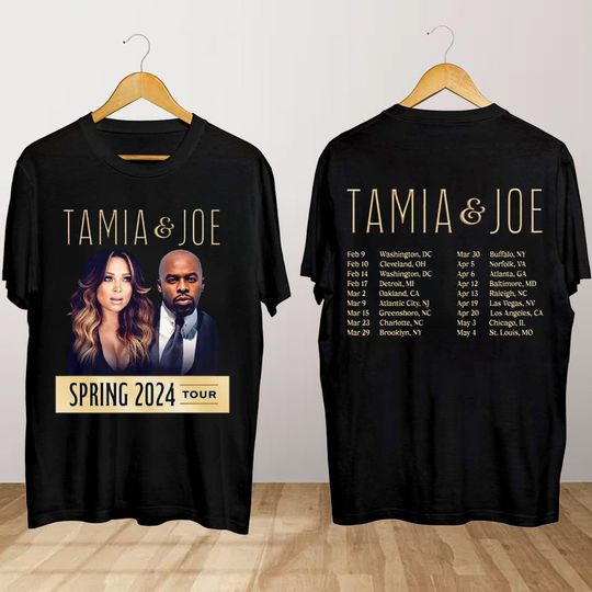 Tamia and Joes Spring 2024 Tour Shirt, Tamia and Joes Concert Shirt