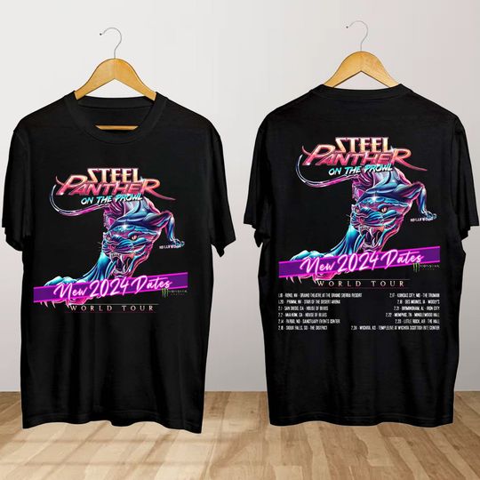 Steel Panther On the Prowl World Tour T Shirt