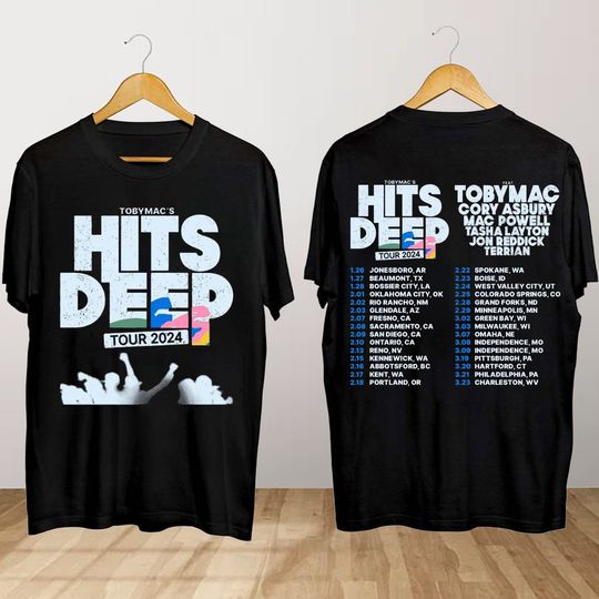 Discover TobyMac Hits Deep Tour 2024 T Shirt, TobyMac Concert Shirt