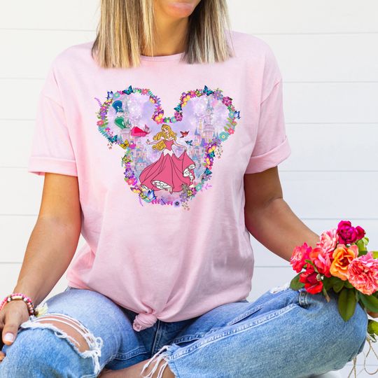 Aurora Mickey Ears Shirt, Disney Princess Aurora Shirt, Disney Women Shirt, Disney Girl Trip, Aurora Gift Shirt
