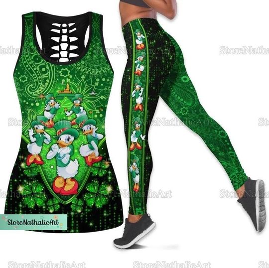 Daisy Duck Tank Top, Daisy Duck Leggings, Disney Daisy Gym Tank, Daisy Duck Yoga Leggings, Daisy Duck Workout Tops