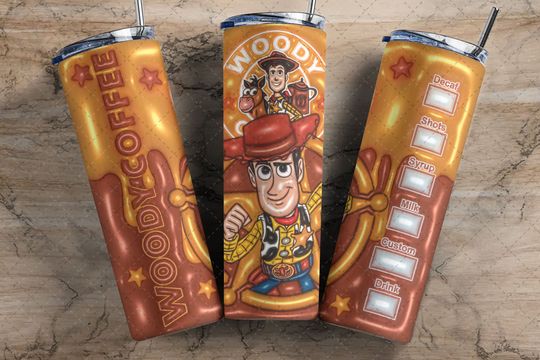 Discover Woody Inflated Tumbler with Lid and Straw