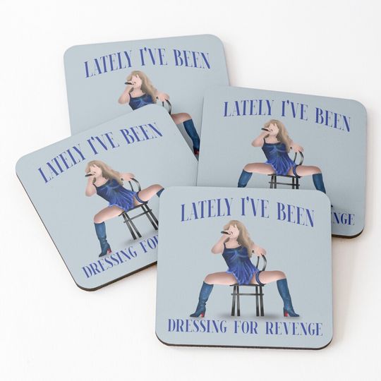 Discover Taylor vigilante with text Coasters