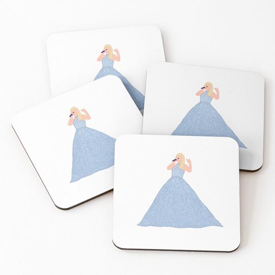 Discover Taylor Blue Enchanted Dress Coasters