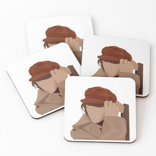 Discover Taylor Red Album Coasters