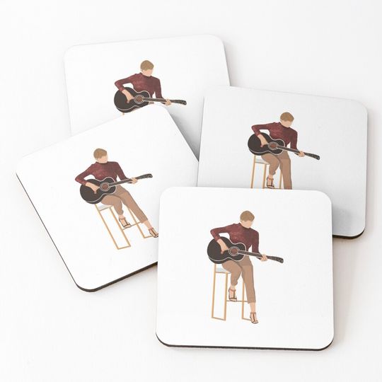 Discover Taylor Playing Guitar Coasters