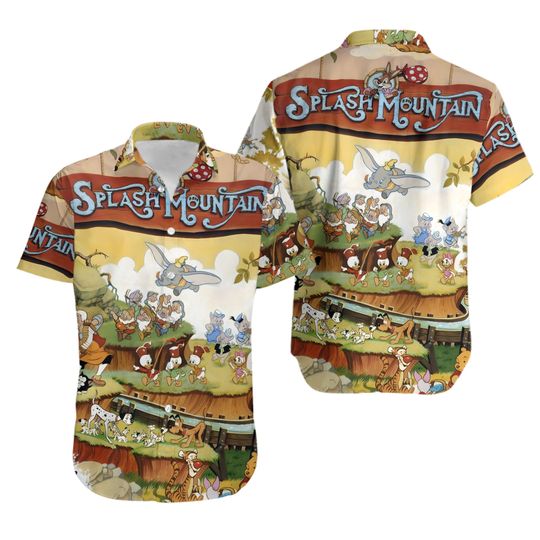 Disneyland Splash Mountain Hawaiian Shirt