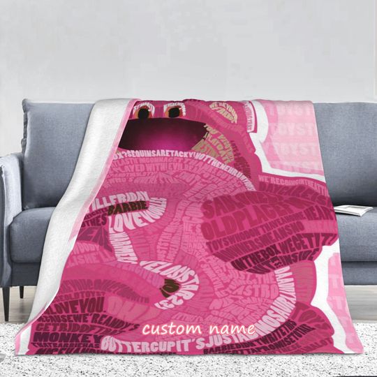 Disney Lotso Custom Name Blanket Baby Girl Boy Blankets