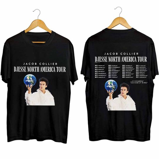 Discover Jacob Collier Djesse North America Tour 2024 Double Sided Shirt