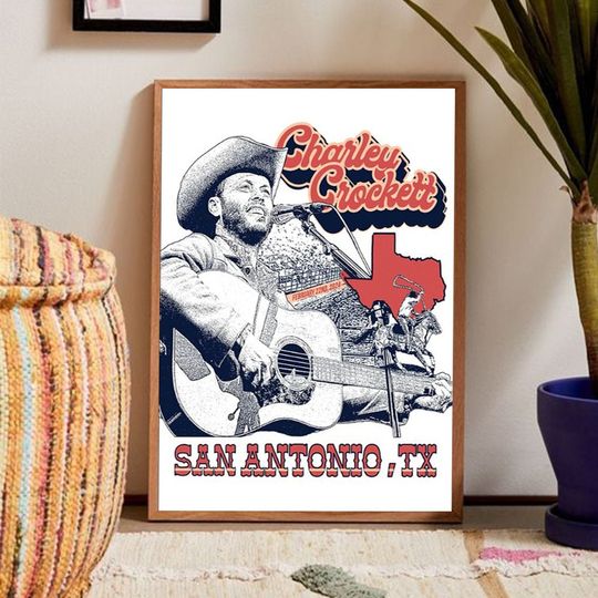 Discover Tour 2024 Charley Crockett Frost Bank Center Poster