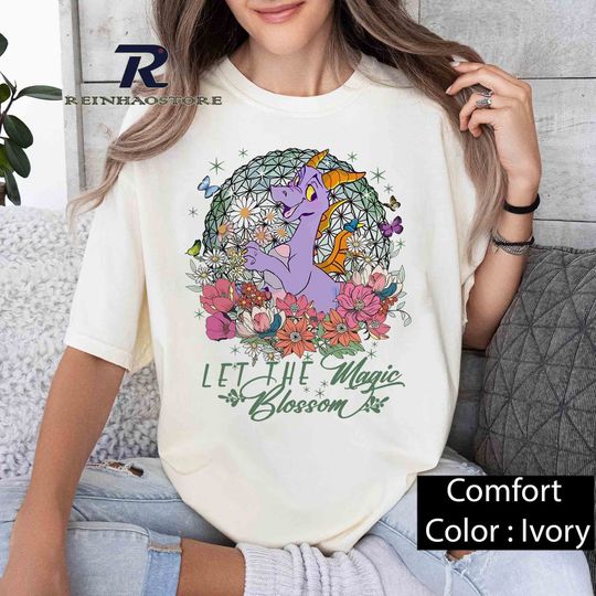 Lest The Magic Blossom, Disney Epcot Figment Topiaries T Shirt