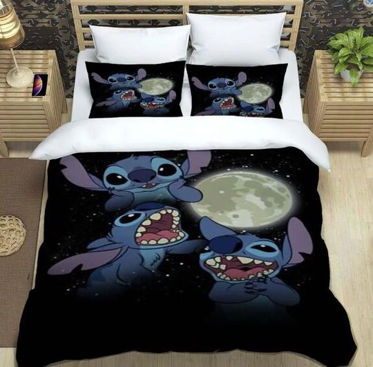 Disney Cartoon Cute Stitch Bedding Sets