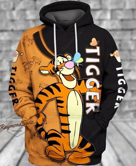 Winnie The Pooh Hoodie, Disney Tigger Hoodie, Funny Tigger Hoodie