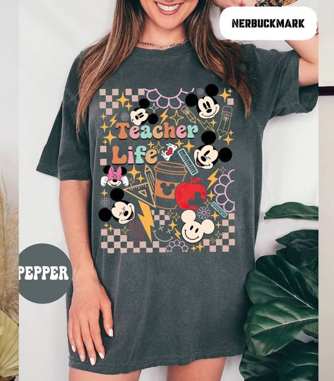 Disney Teacher Life  Shirt, Minnie Mickey Teacher T Shirt