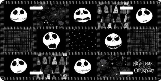 Nightmare Before Christmas Jack Faces - Disney License Plate
