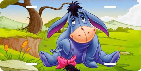 Discover Eeyore Smiling - Walt Disney License Plate