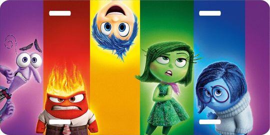 Disney Inside Out License Plate