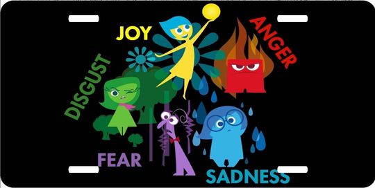 Discover Inside Out Feelings - Walt Disney License Plate