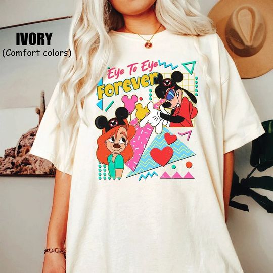 Retro 90s Roxanne & Max  Shirt, Eye To Eye Forever, Max Roxanne Couple Shirts, Disneyland Valentine Shirt