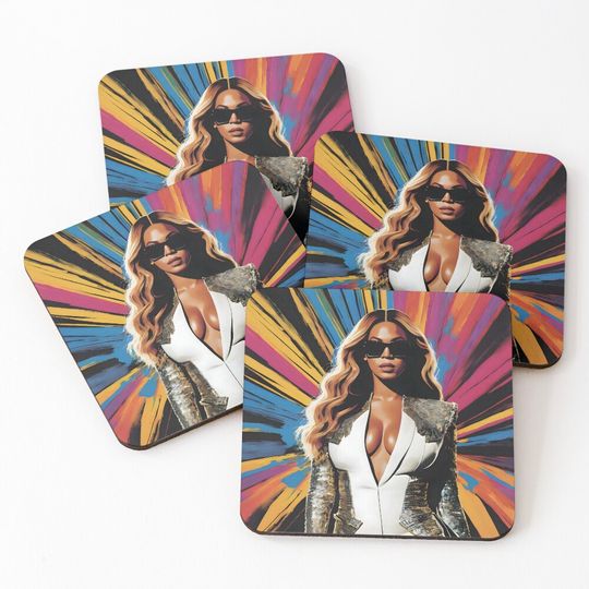 Discover Beyonce Portrait Coasters