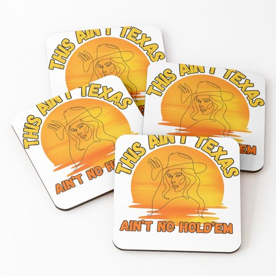 Discover LINEAR WOMAN TEXAS SUNSET Coasters