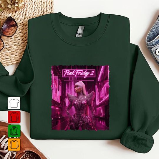 Nicki Minaj Tour Shirt, Gag City Pink Friday 2 World Tour Sweatshirt