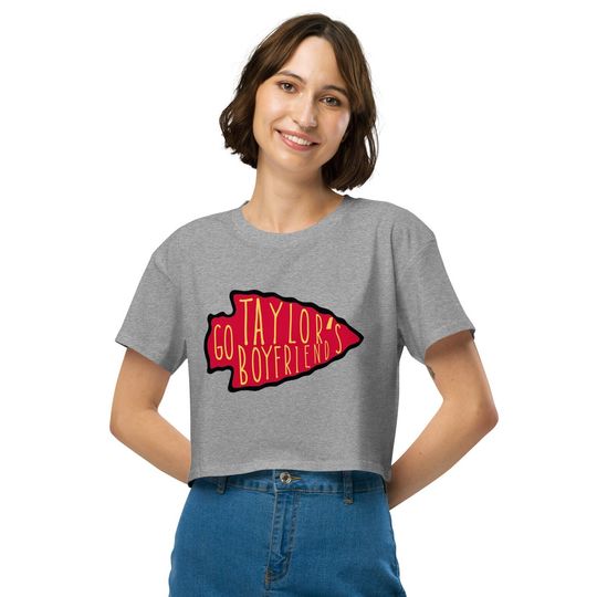 Discover Go Taylor's Boyfriend Taylor Crop Top Shirt, Taylor Flowy Cropped Tee