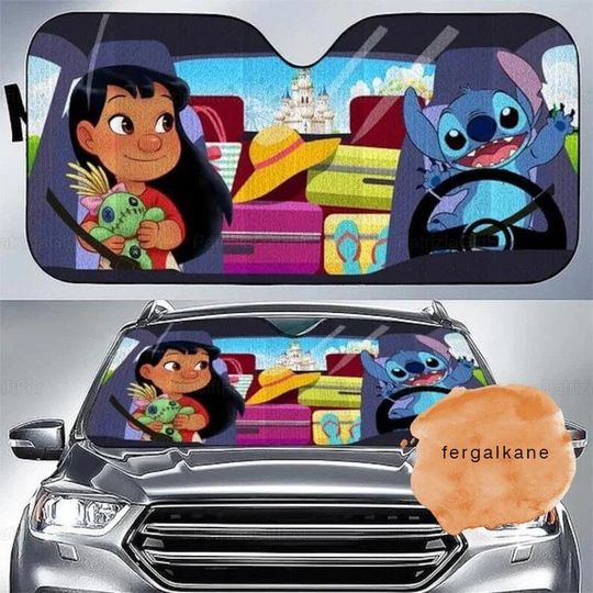 Discover Disney Lilo and Stitch Car Sun Shade