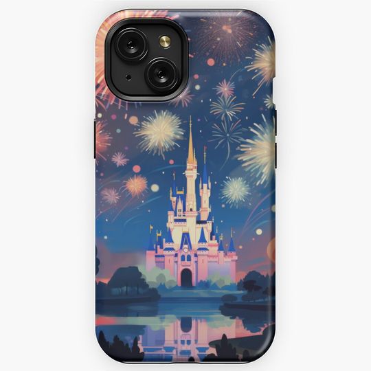 Discover Disney Castle Fireworks iPhone Case