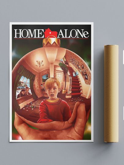 Home Alone Bauble Reworked Movie Poster