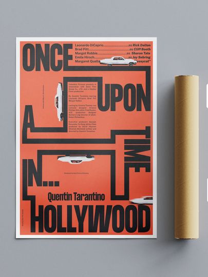 Discover Once Upon A Time In Hollywood Reimagined Movie Poster