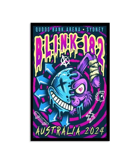 B182 Sydney Australia Tour Feb 16 2024 Poster