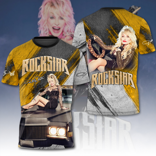 Dolly Parton Car Signature 3D Shirt Merch Gift For Fan All Over Print All Sizes