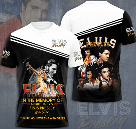 Elvis Presley 3D Shirt In The Memory Of Elvis Presley Thank You For The Memory