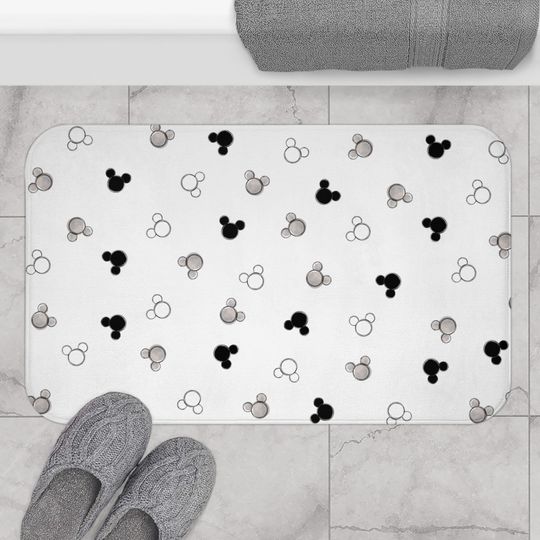Mickey Mouse Disney Bath Mat, Disney Bathroom Decor