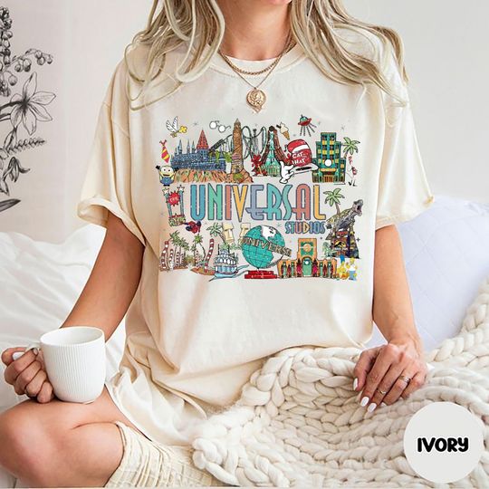Disney Universal Studios  Color Shirt, Vintage Disney Shirt, Universal Orlando Shirt, Disneyworld Shirt