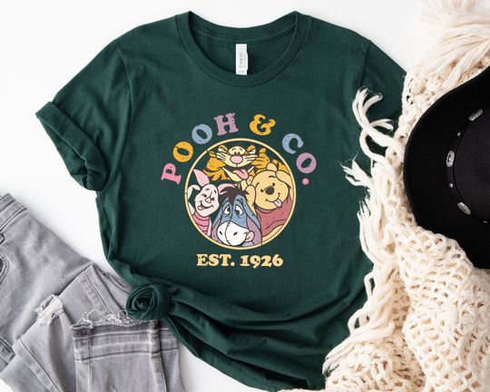 Disney Pooh & Co Shirt, Winnie The Pooh tshirt, Disneyland Pooh Bear Shirt, Disney Pooh Piglet Shirtirt