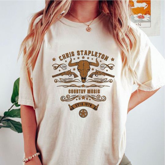 Vintage Style Bull Head Chris Stapleton Shirt, Chris Stapleton Merch