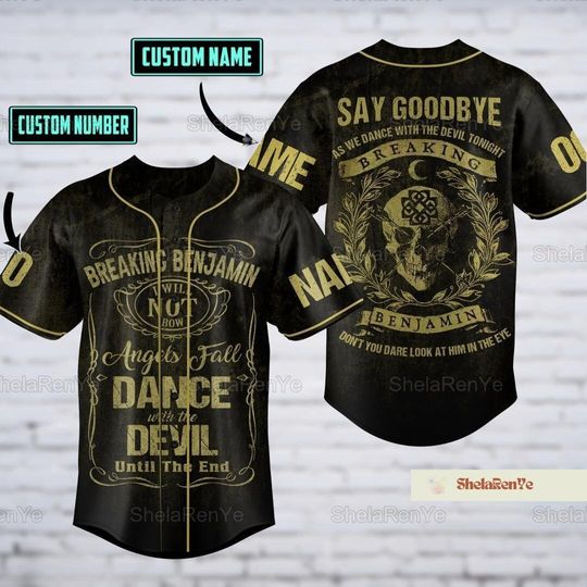 Breaking Benjamin Jersey, Breaking Benjamin Jersey Shirt