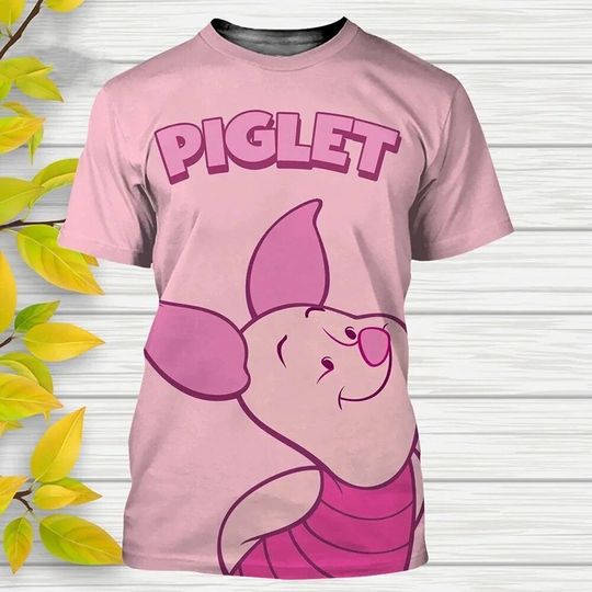 Never Too Old For Piglet Father's Day Mother's Day Birthday Tshirt 3D Printed