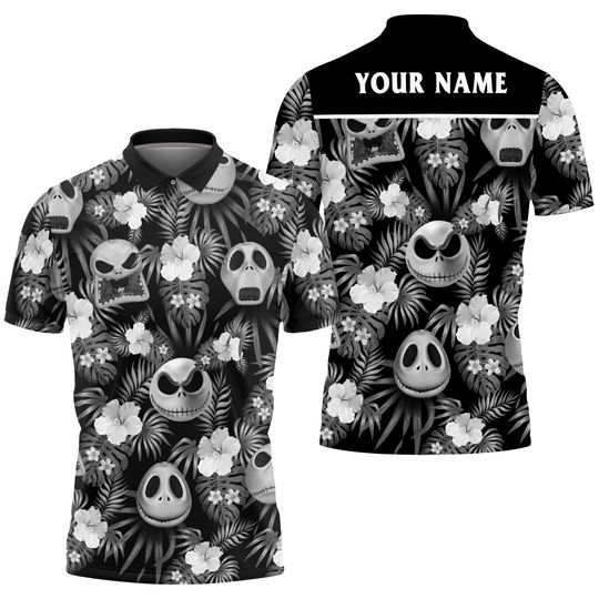 Discover Personalized Jack Skellington Disney Polo Shirt