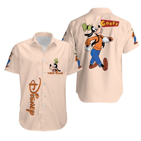 Personalize Vintage Disney Goofy Goofy Hawaiian Shirt