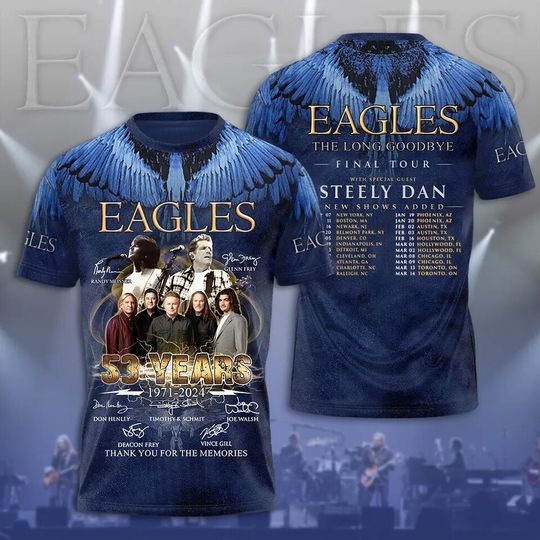 Discover Eagles The_Long_Goodbye Final Tour 2023 2024 All Over Print T-shirt