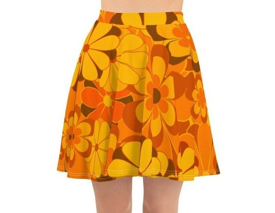 Floral Skater Skirt, Women's Skater Skirt