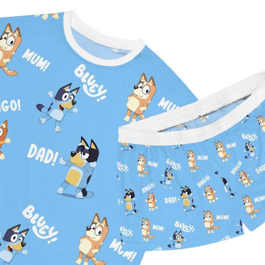 BlueyDad Pajamas Set, Women Sleepwear