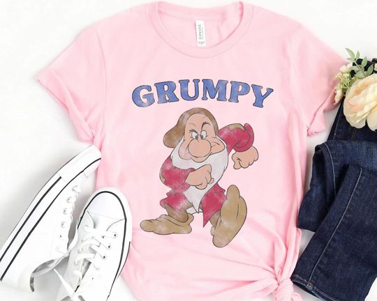 Disney Snow White and the Seven Dwarfs A Grumpy Character T-Shirt, Disneyland Vacation Shirt