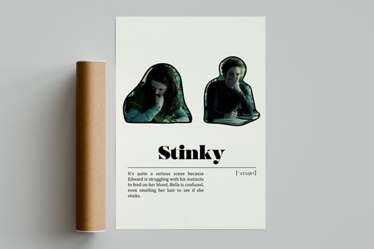 Twilight Stinky Poster | Robert Pattinson Skin of a Killer